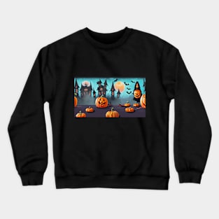 A Hauntingly Cute Halloween Photo Crewneck Sweatshirt